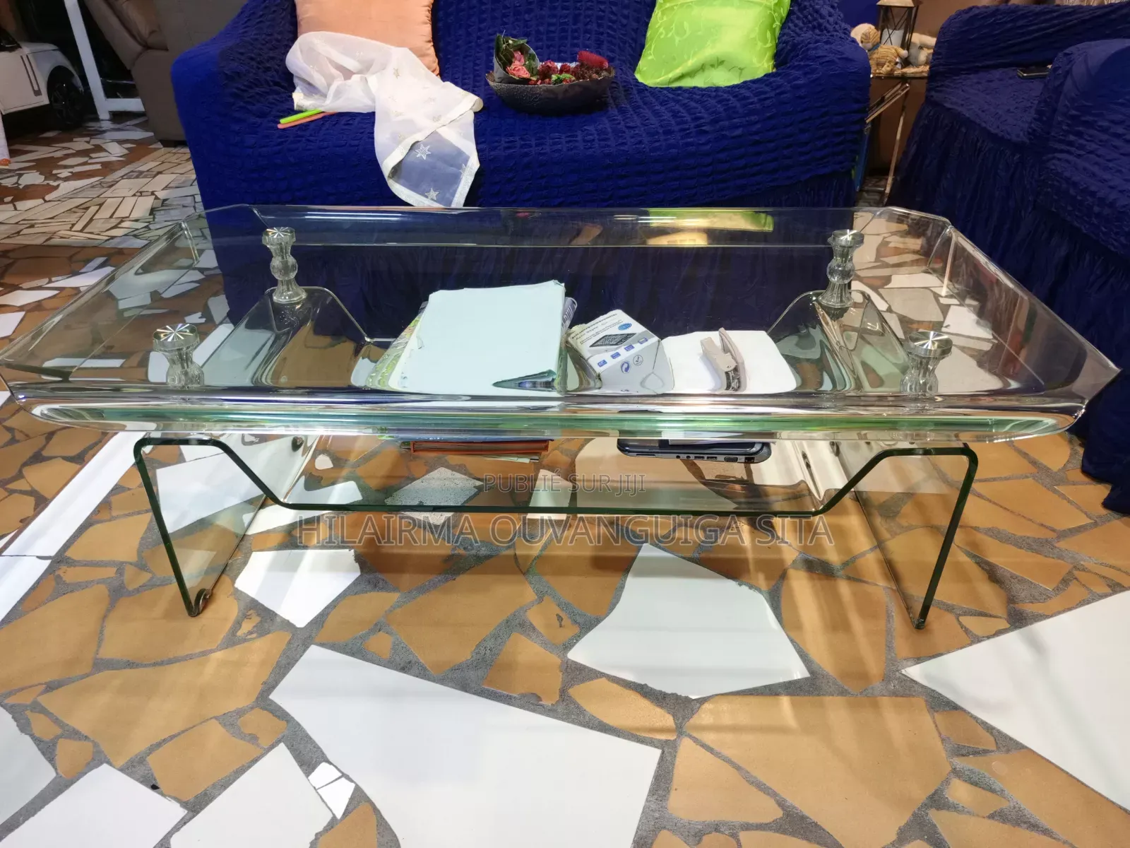 Tablette Basse en Verre