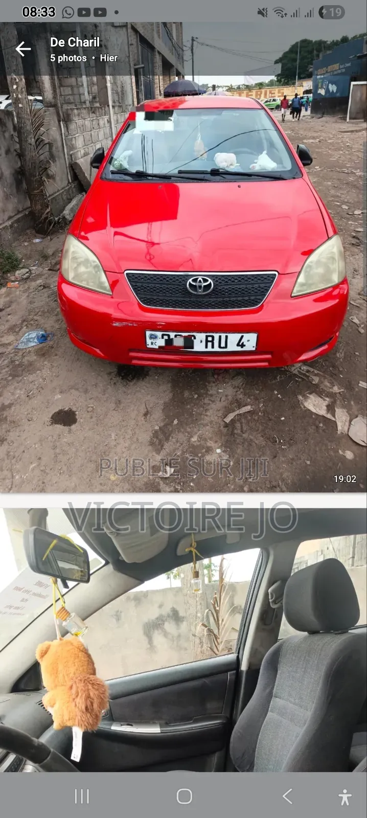 Toyota Corolla 2015 Rouge