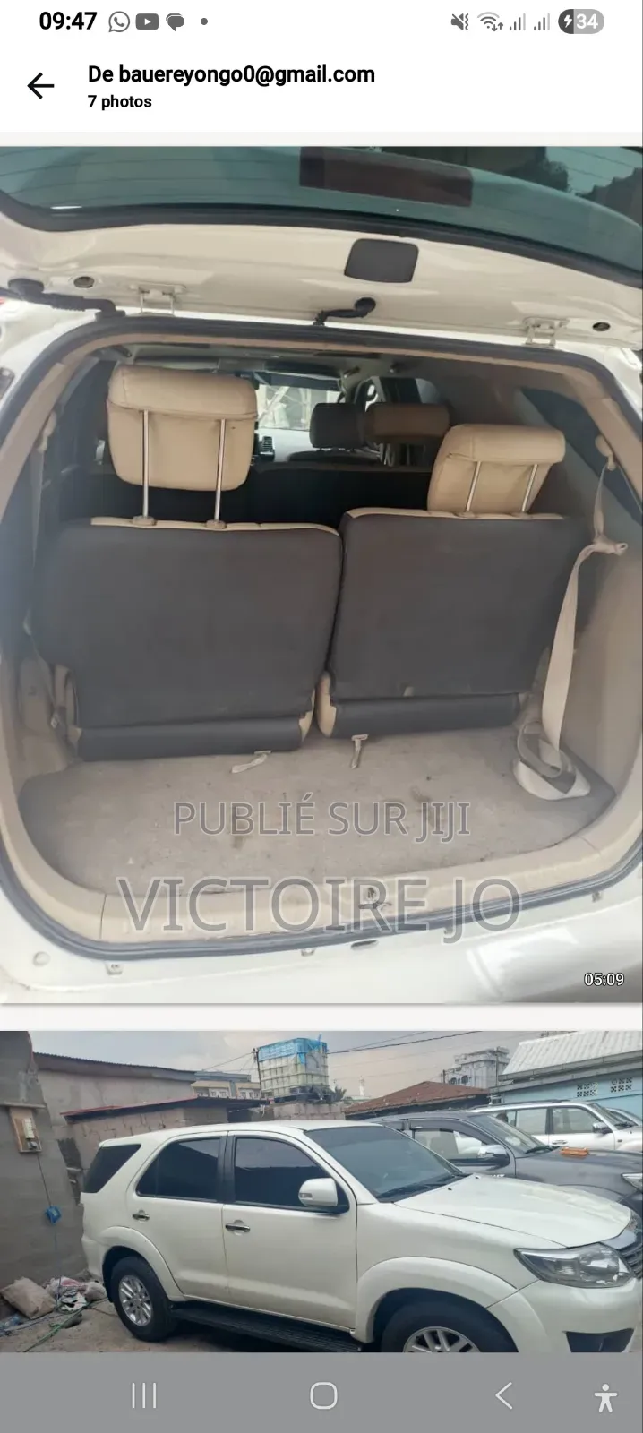 Toyota Fortuner 2013 Blanc