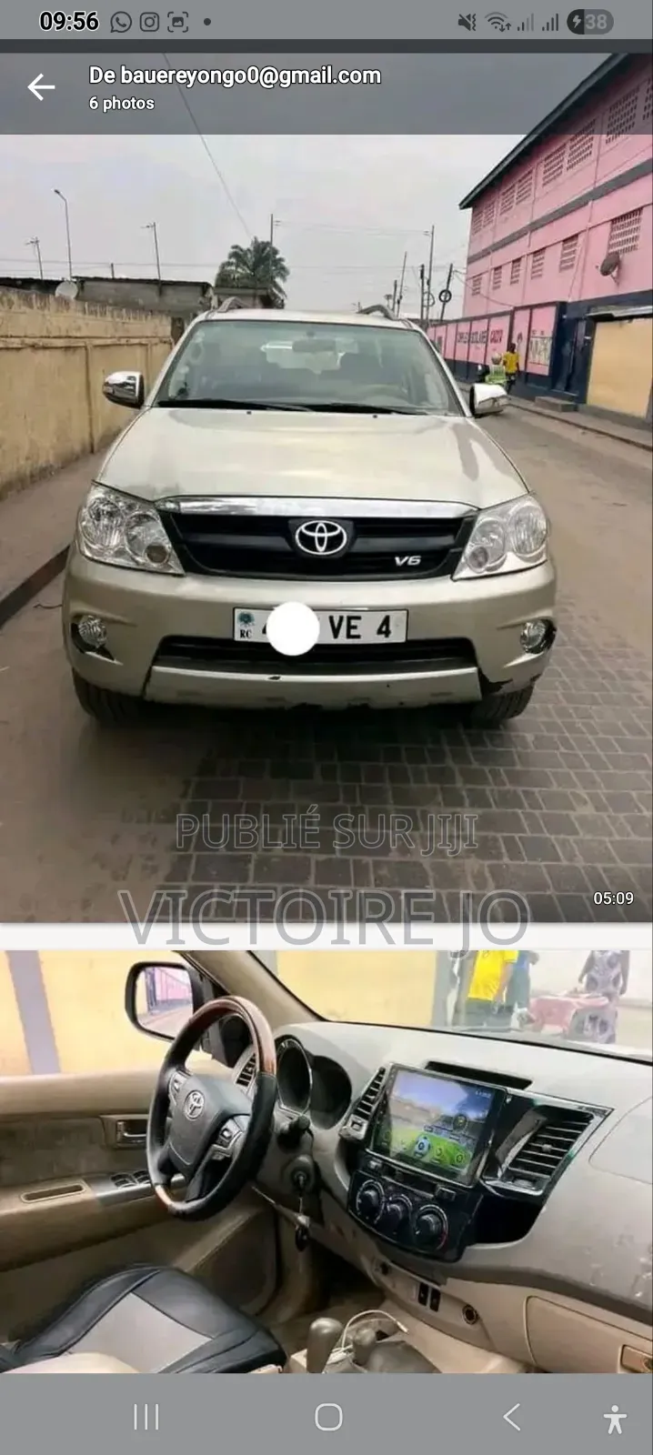 Toyota Fortuner 2013 Jaune