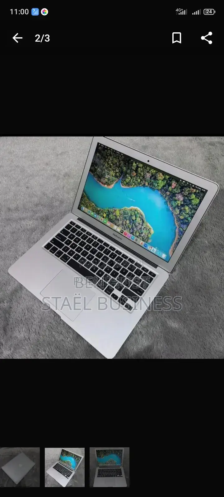 Ordinateur portable Apple MacBook Air 2012 4GB Intel Core i5 HDD 500GB