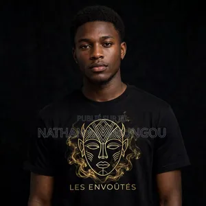 T-Shirts Les Envoûtés Dessin Argenté Streetwear Congo