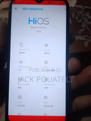 Tecno Spark 10 128 GB Noir