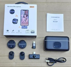 Microphones Cravate Sans Fil Double Canal (Modèle SX21),