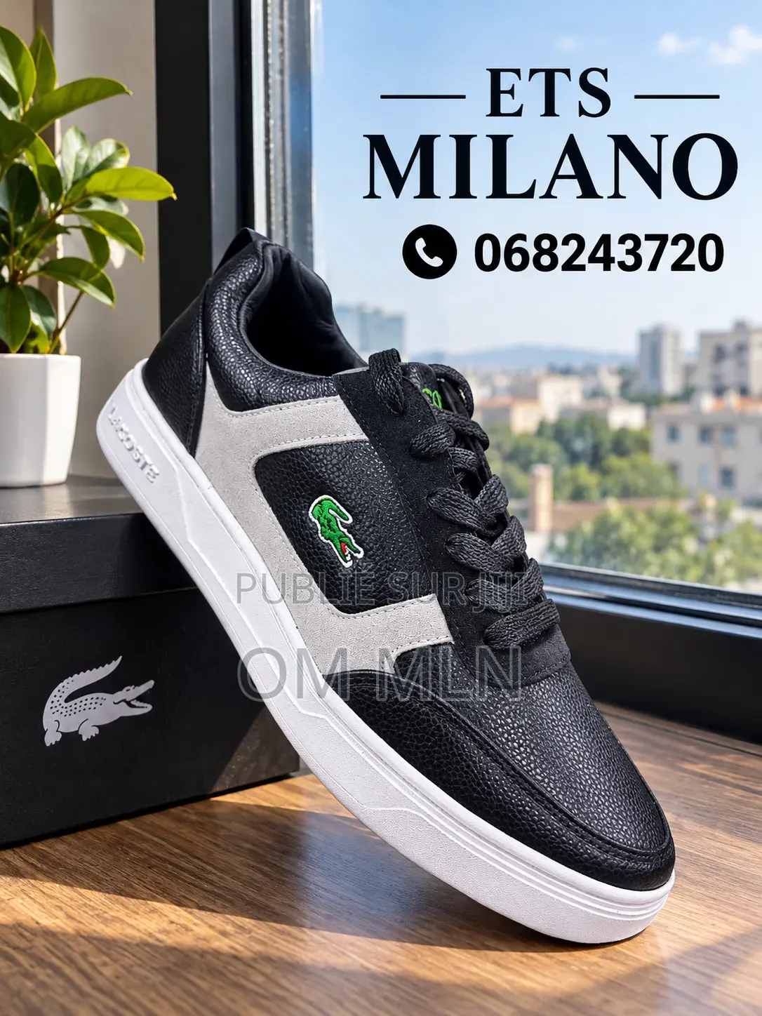 Lacoste en Vrai Cuir