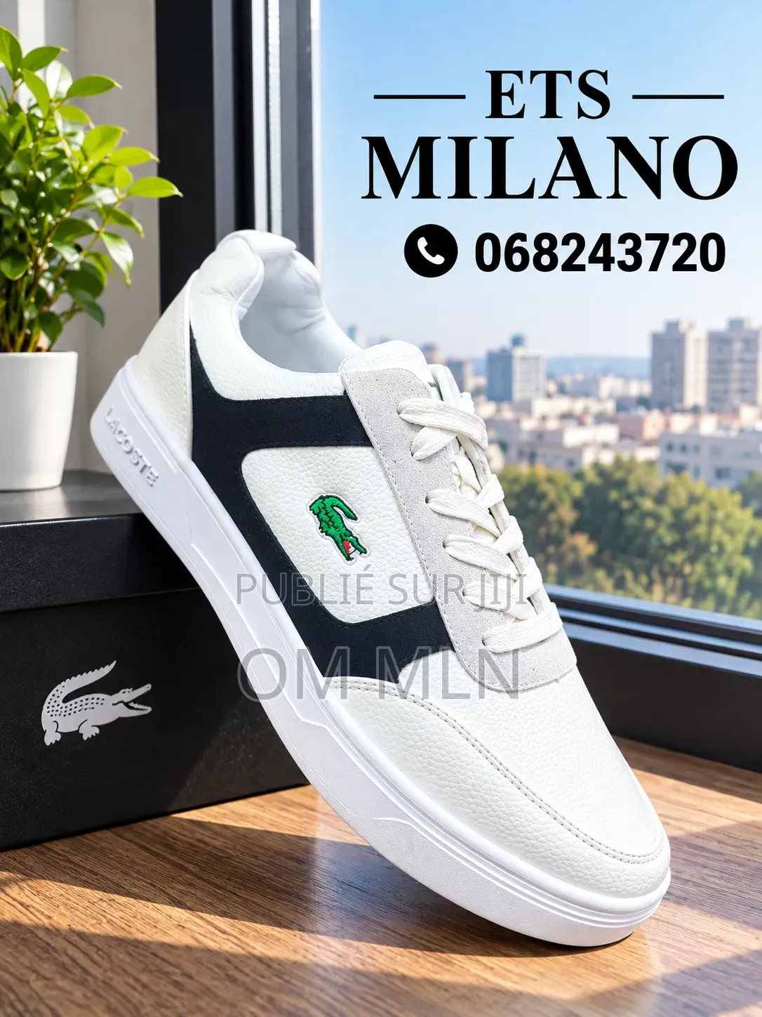 Lacoste en Vrai Cuir