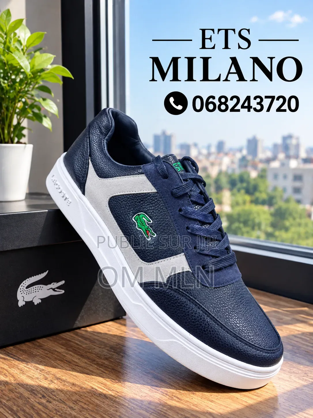 Lacoste en Vrai Cuir