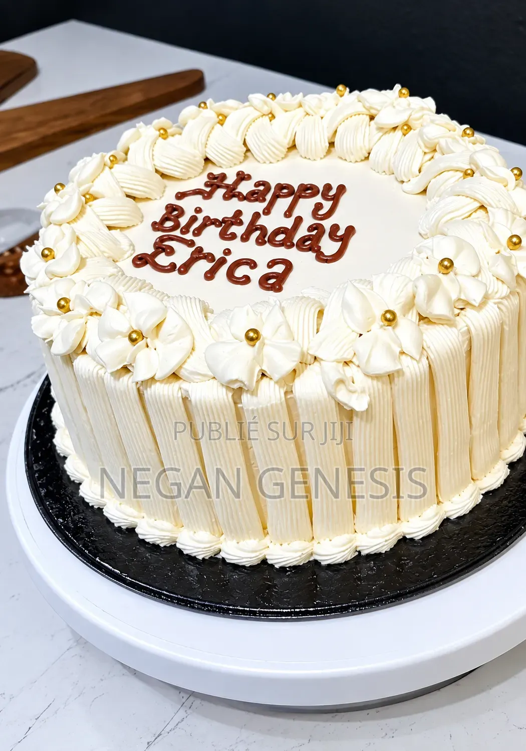Gâteau d'Anniversaire Et Mariage, Crème