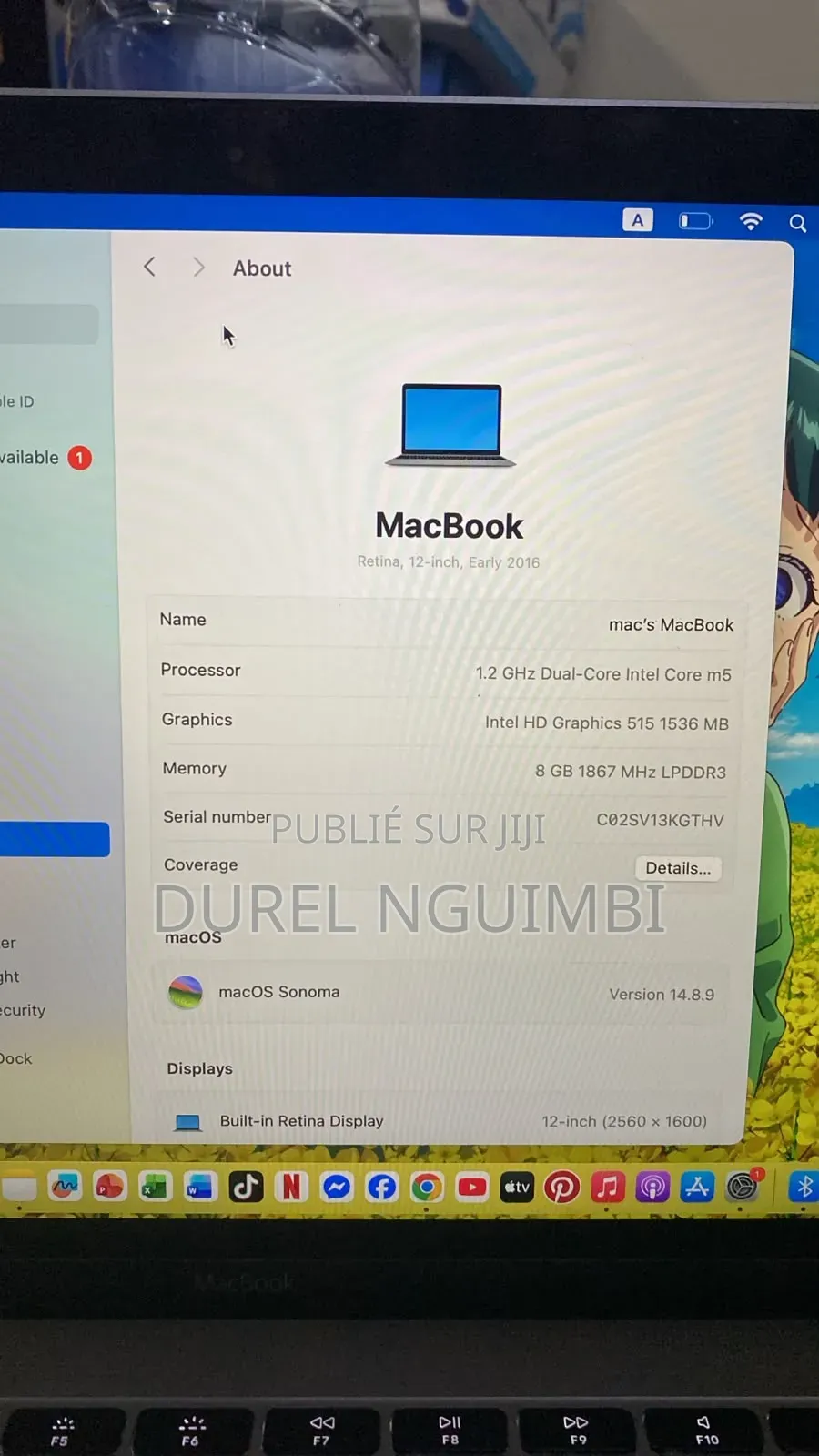 Nouveau Apple MacBook 2016 8GB Intel Core 5 SSD 512GB