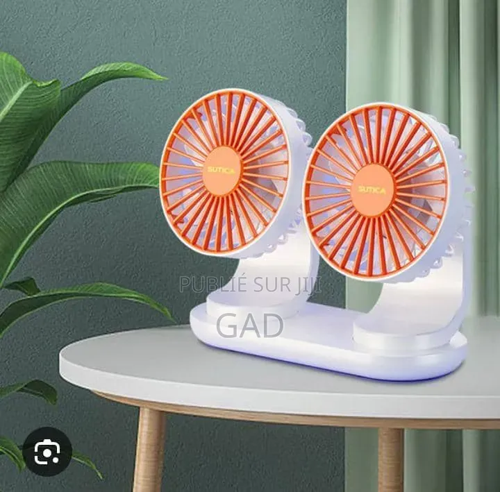 Ventilateur Rechargeable Double Tête