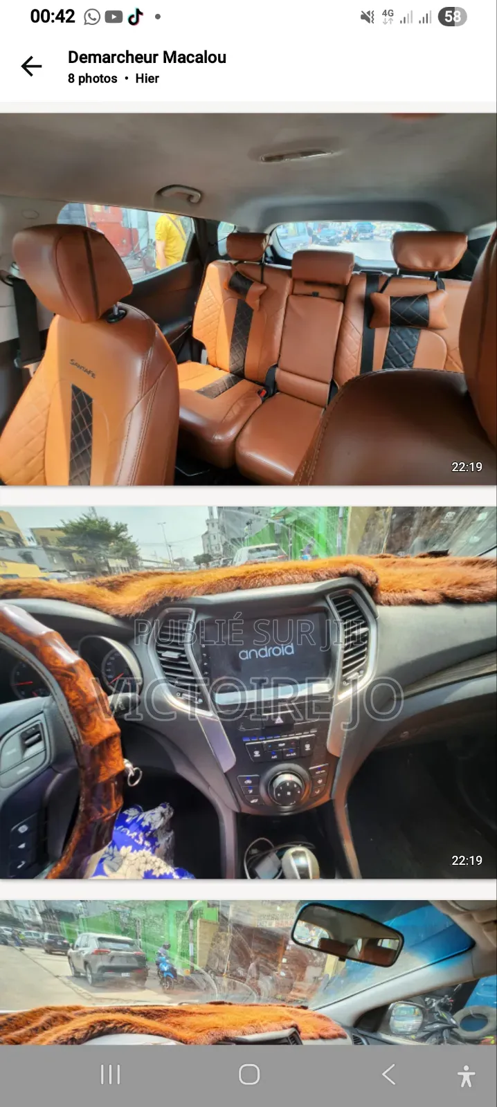 Hyundai Santa Fe 2017 Blanc
