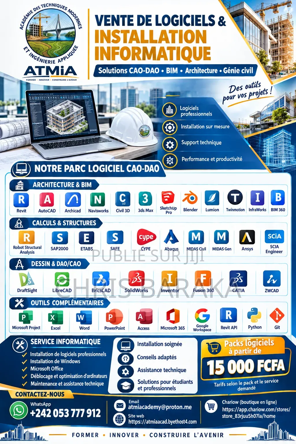 Vente De Logiciels CAO-DAO,BIM Et Installation Informatique