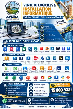 Vente De Logiciels CAO-DAO,BIM Et Installation Informatique