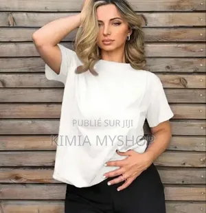 T-Shirt Beige Et Noir Lourd