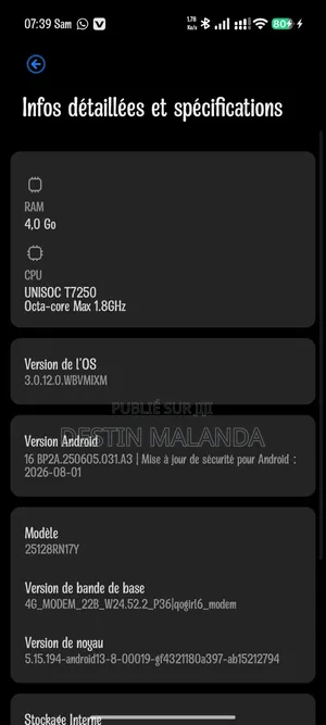 Nouveau Xiaomi Redmi A7 Pro 128 GB Bleu