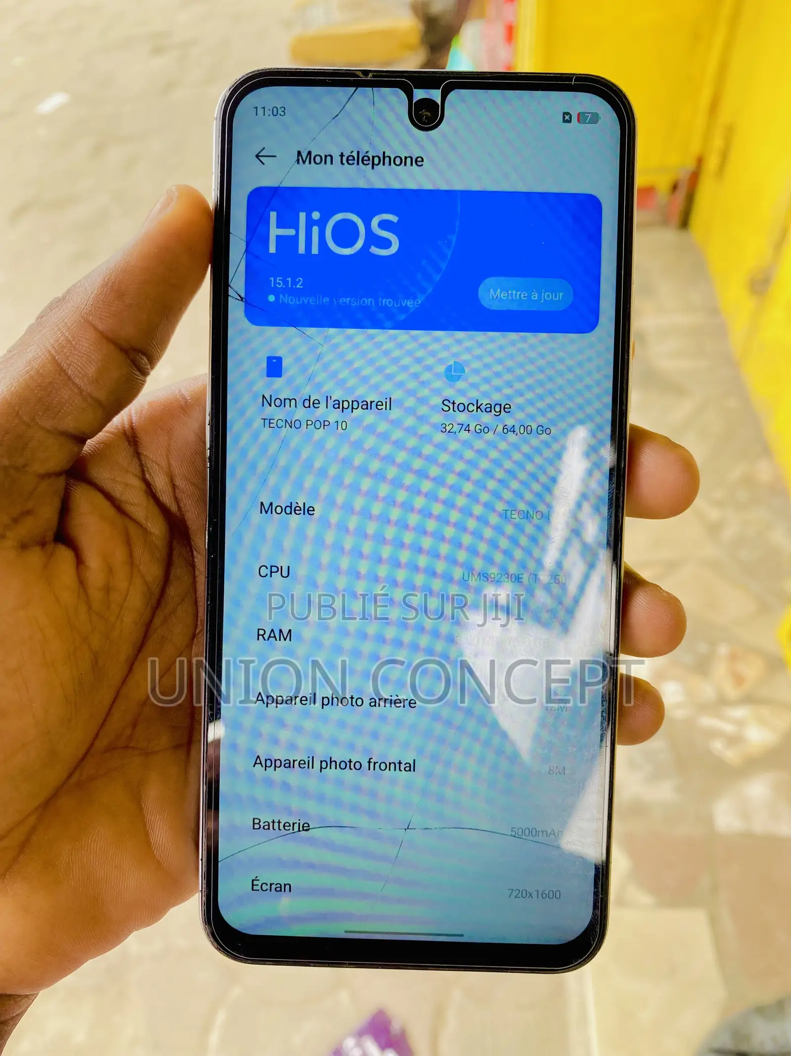 Tecno Pop 10 64 GB Blanc