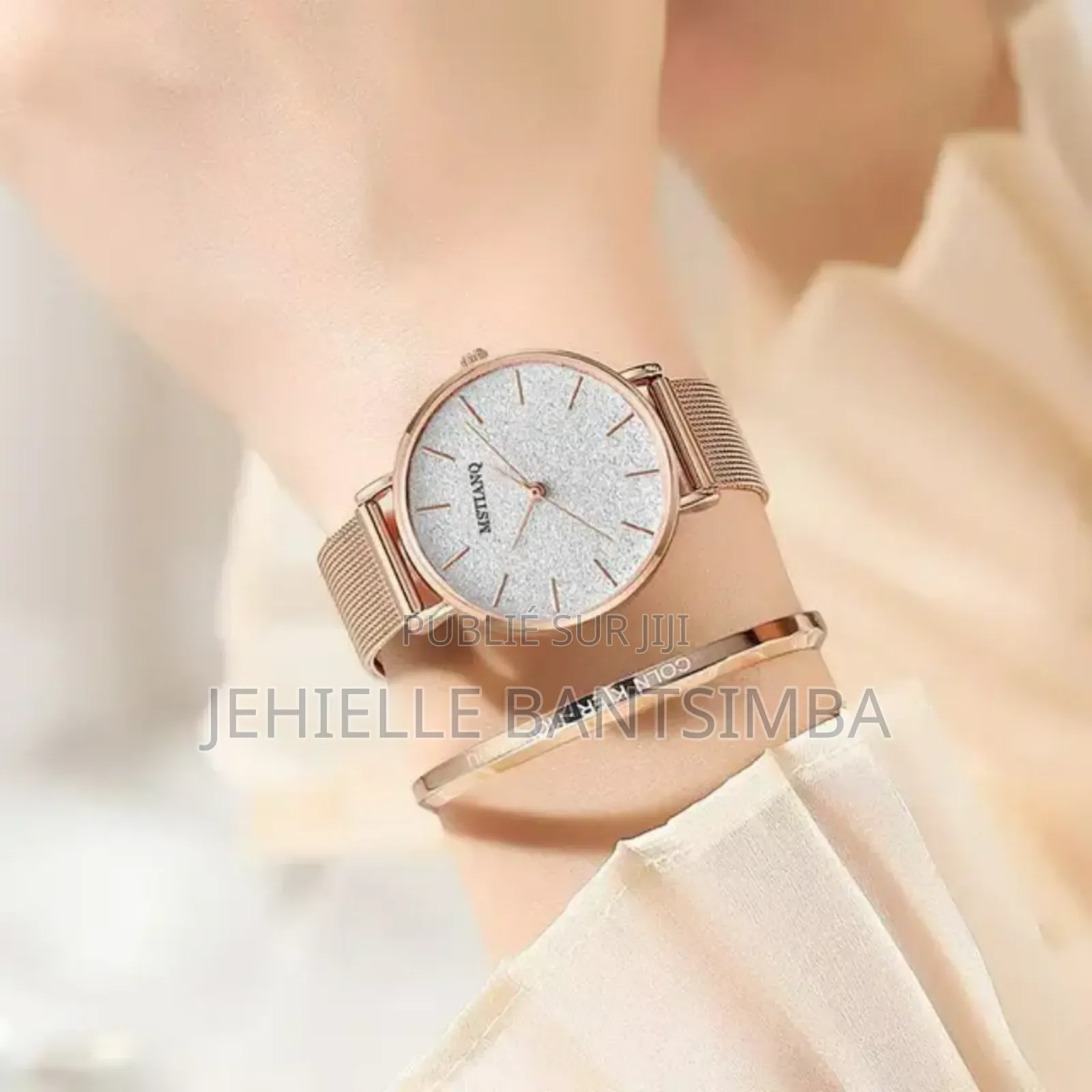 Montre Bracelet en Acier Inoxydable