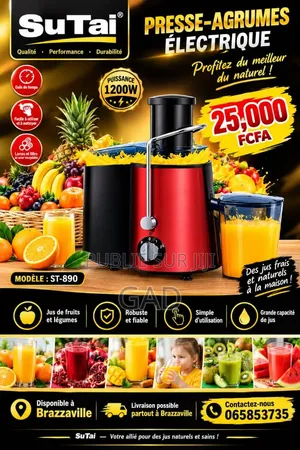 Extracteur De Jus De Fruits Électrique
