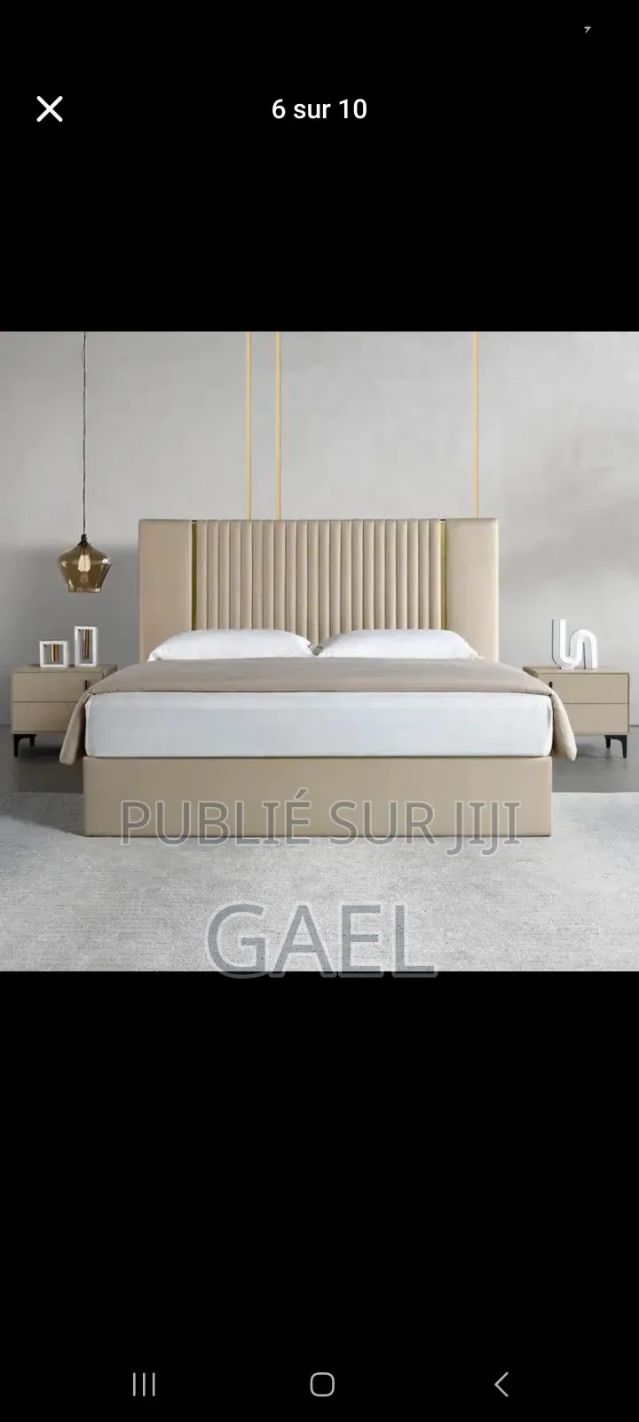 Lit Garnis en Tissus