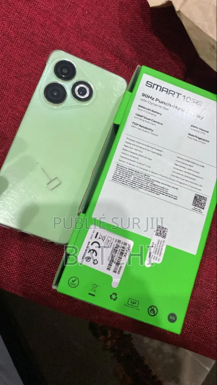 Infinix Smart 10 HD 64 GB Vert