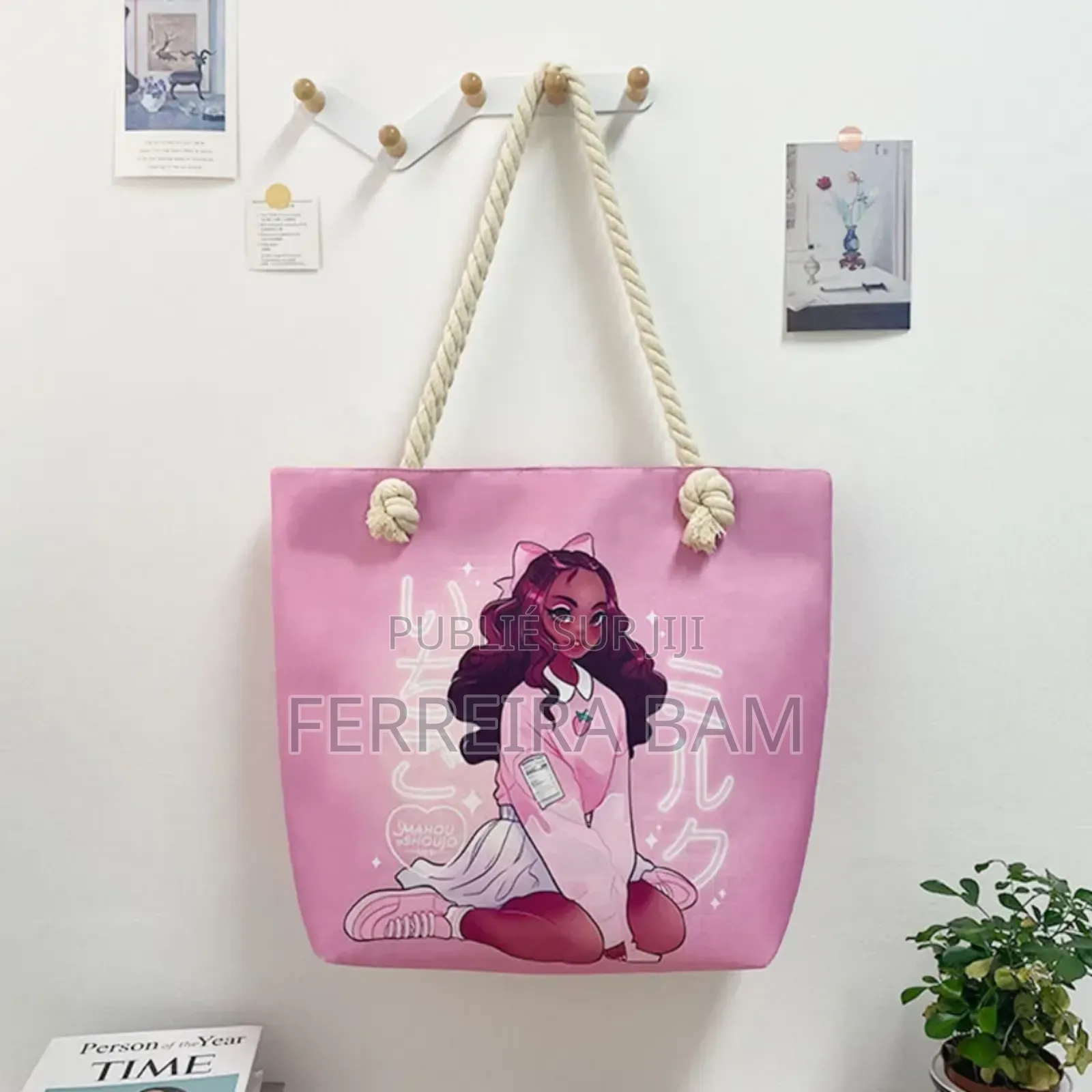 Sac en Toile De Coton Multicolore Personnalisé