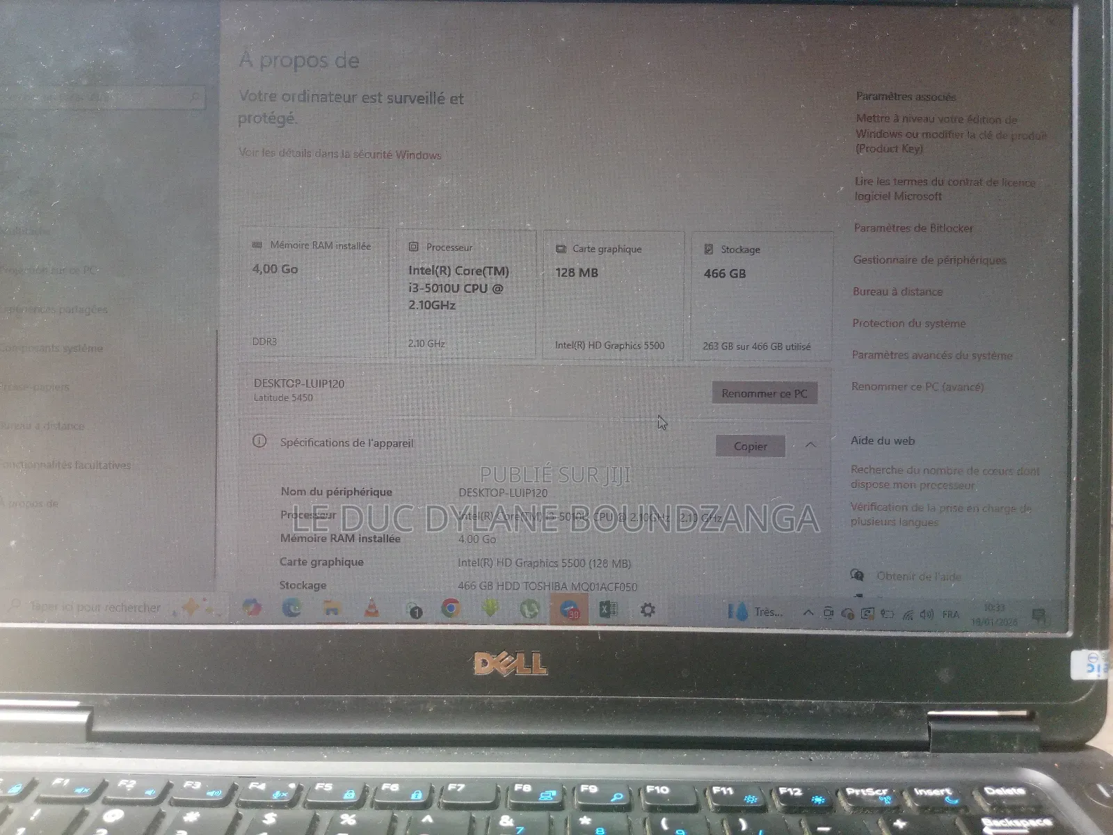 Ordinateur Portable Dell Latitude 5450 4GB Intel Core I3 eMMC 500GB