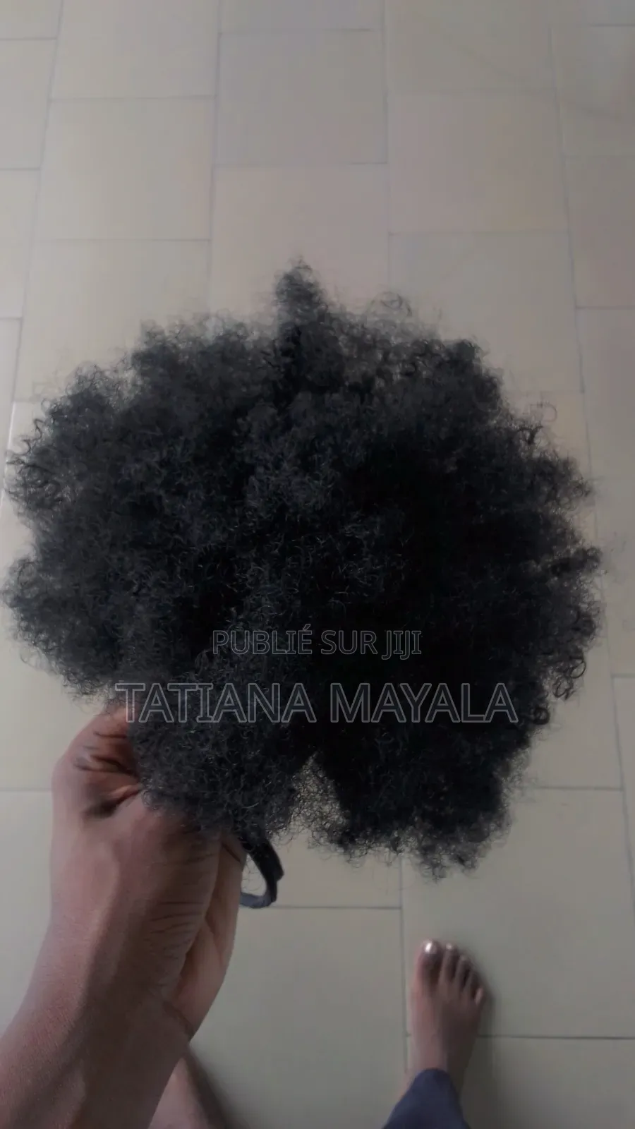 Chignon Afro Bien Bouclé