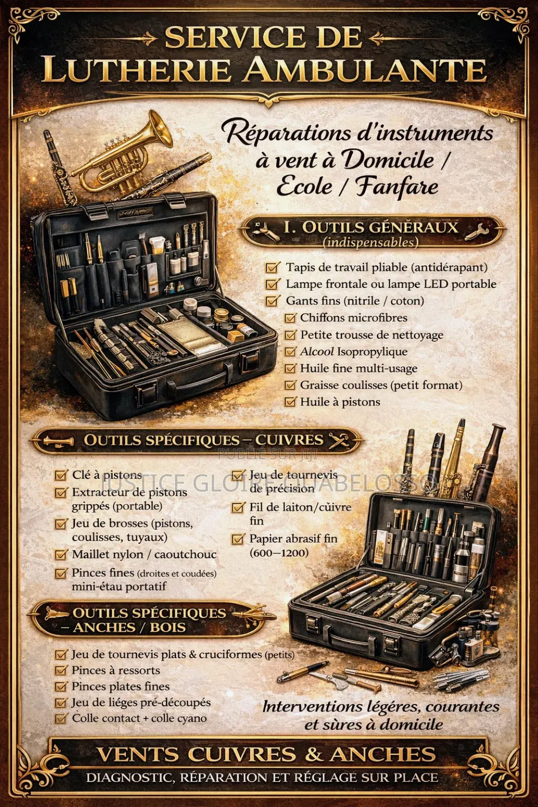 Réparation Instruments De Musique À Tout Vent ( Cuivre )