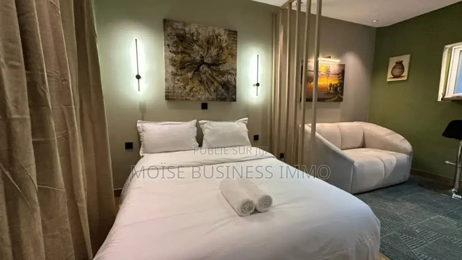 Furnished 1chbre Studio dans Moïse Business &, Lumumba à Louer