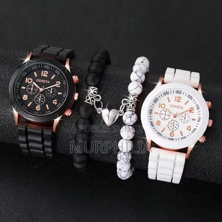 Coffret Duo Montres Geneva + Bracelets Magnétiques