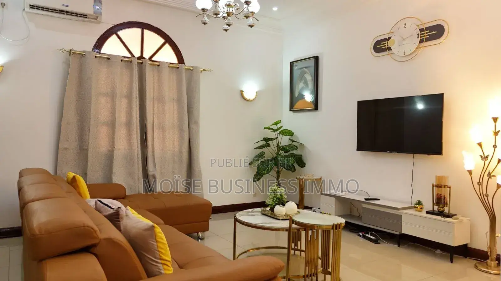Furnished 2chbre Villa dans Moïse Business &, Lumumba à Louer