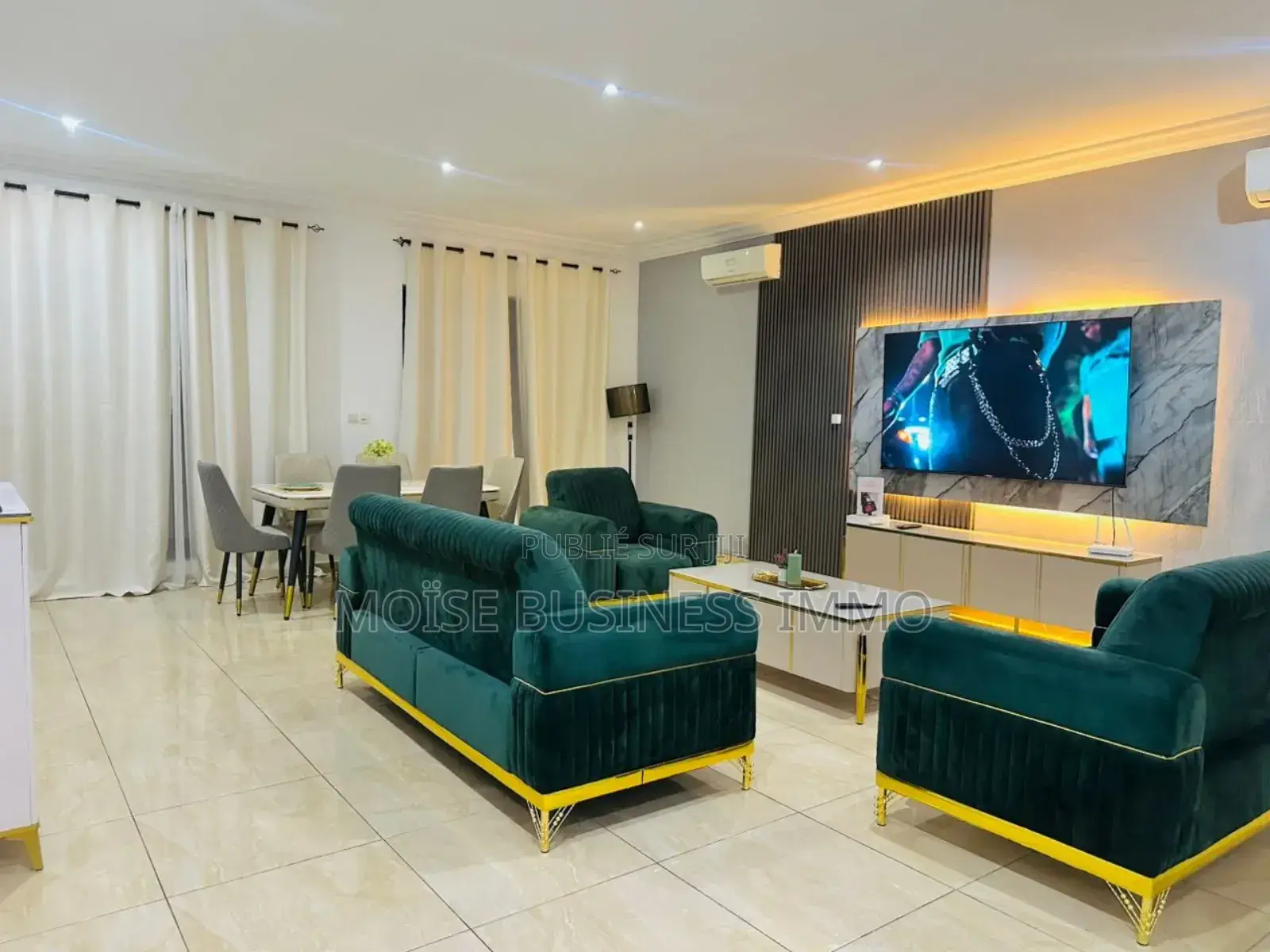 Furnished 1chbre Appartement dans Moïse Business &, Lumumba à Louer