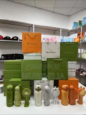 Coffret Cadeau Complet 3-en-1 (Gourde, Ventilateur, Parapluie)