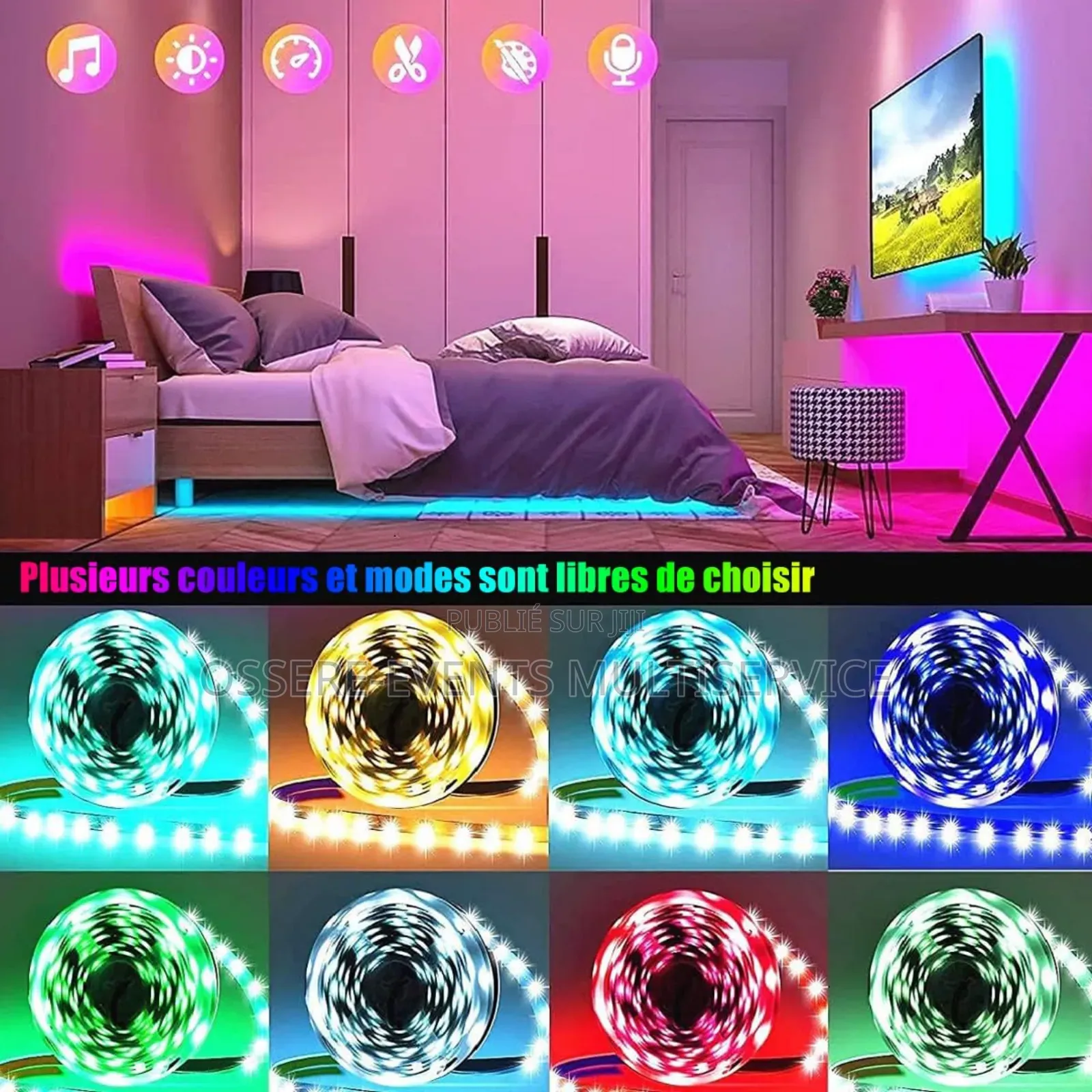 Led Lumière Ring Light Et Jeux Des Lumière Avec Télécommande