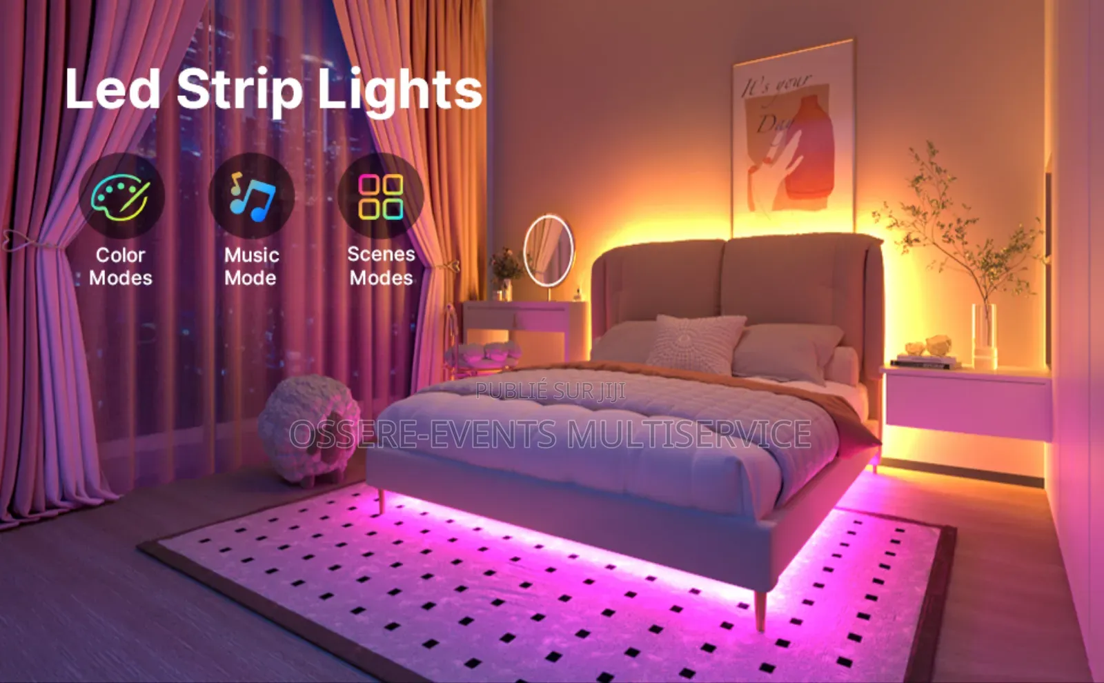 Led Lumière Ring Light Et Jeux Des Lumière Avec Télécommande