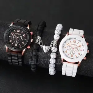 Coffret Duo Montres Geneva + Bracelets Magnétiques