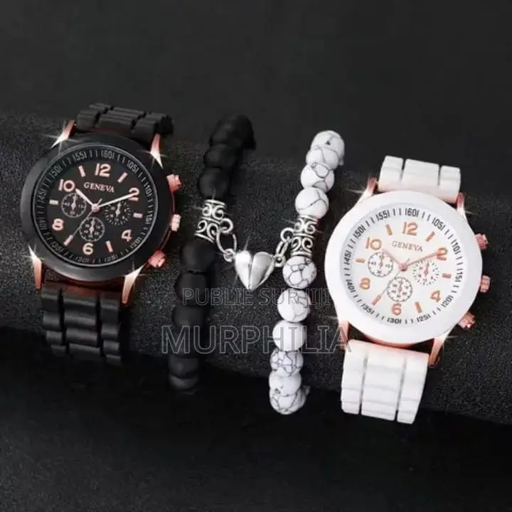 Coffret Duo Montres Geneva + Bracelets Magnétiques