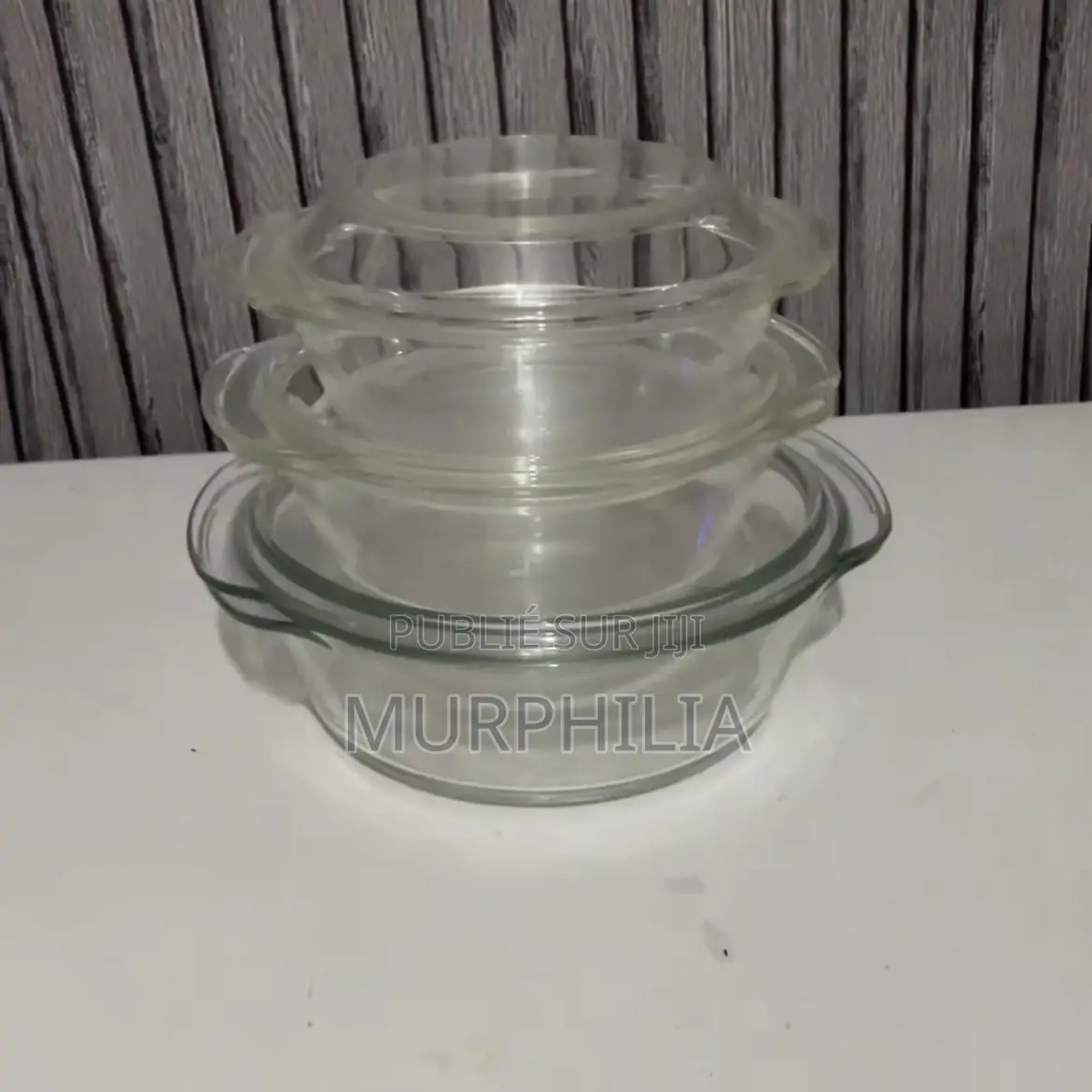 Ensemble De 3 Saladiers en Céramique Blanche - Motif Roses