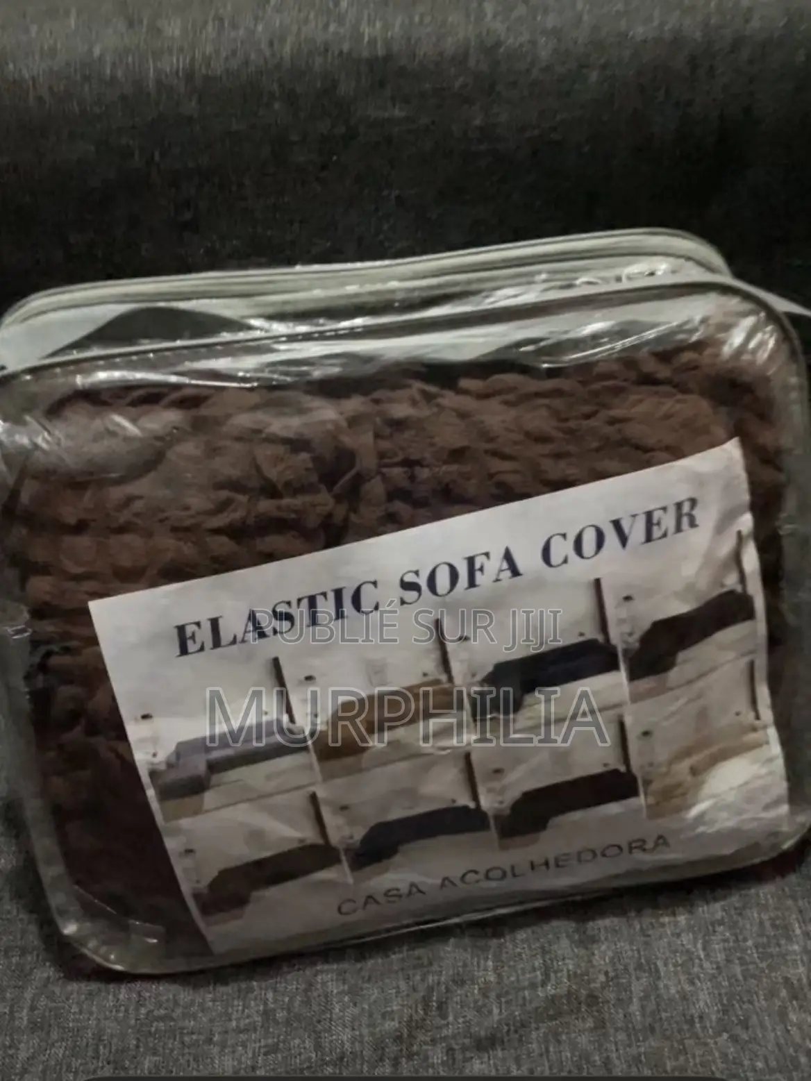 Couvre Fauteuil Extensible - Marron Chocolat