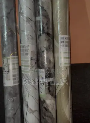 Rouleaux De Papier Peint Adhésif - Effet Marbre Et Moderne