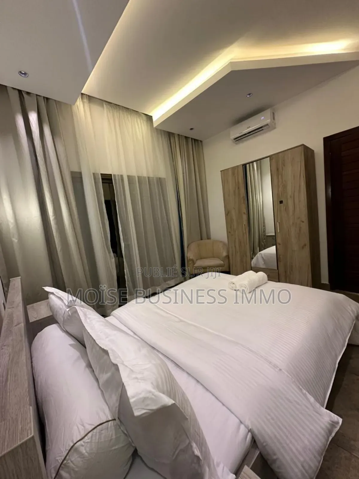 Furnished 1chbre Appartement dans Moïse Business &, Lumumba à Louer