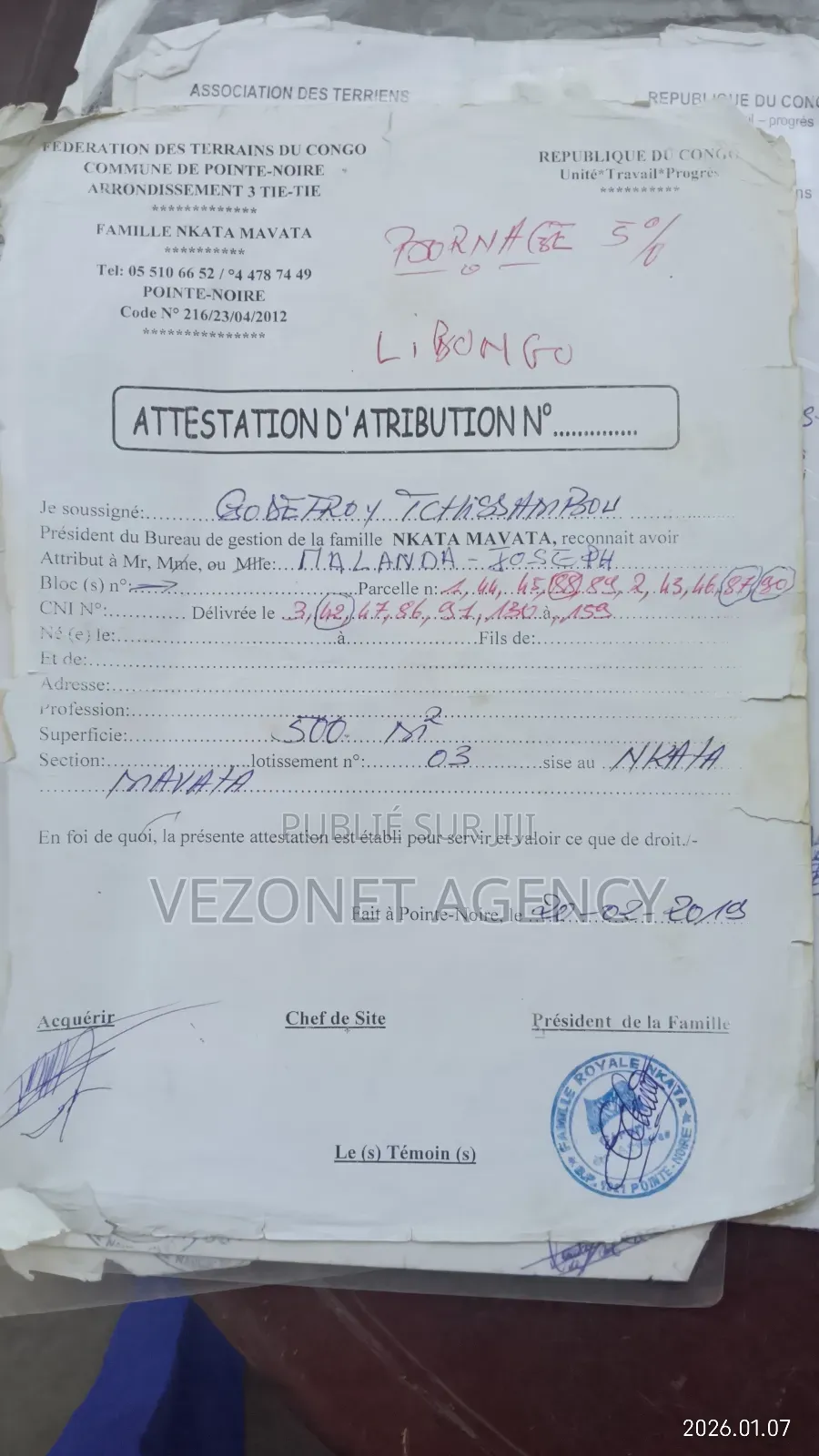 Des Blocs De Parcelles