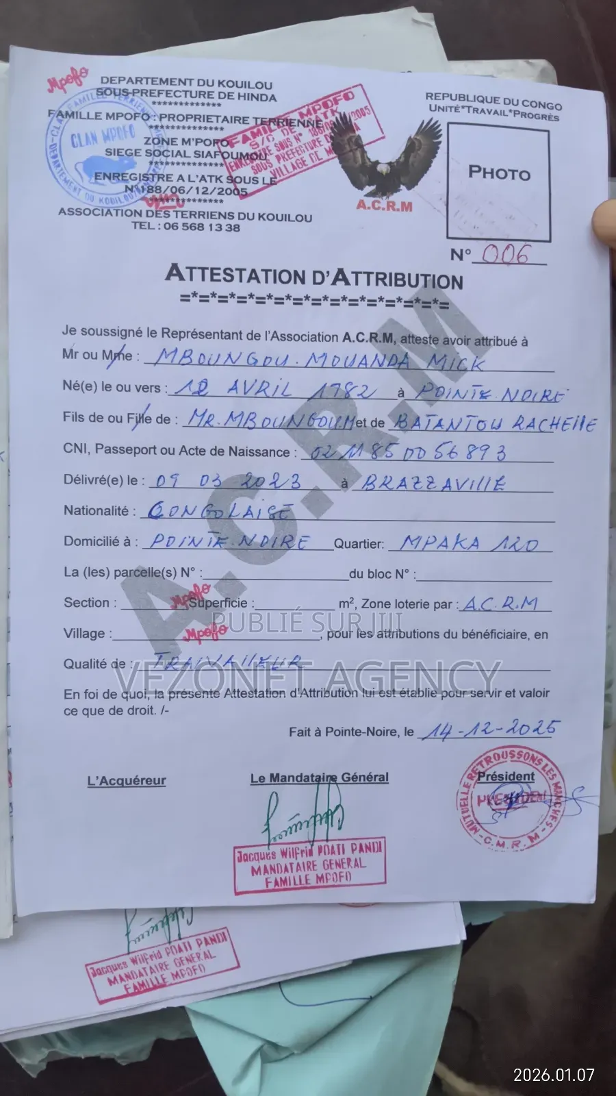 Des Blocs De Parcelles