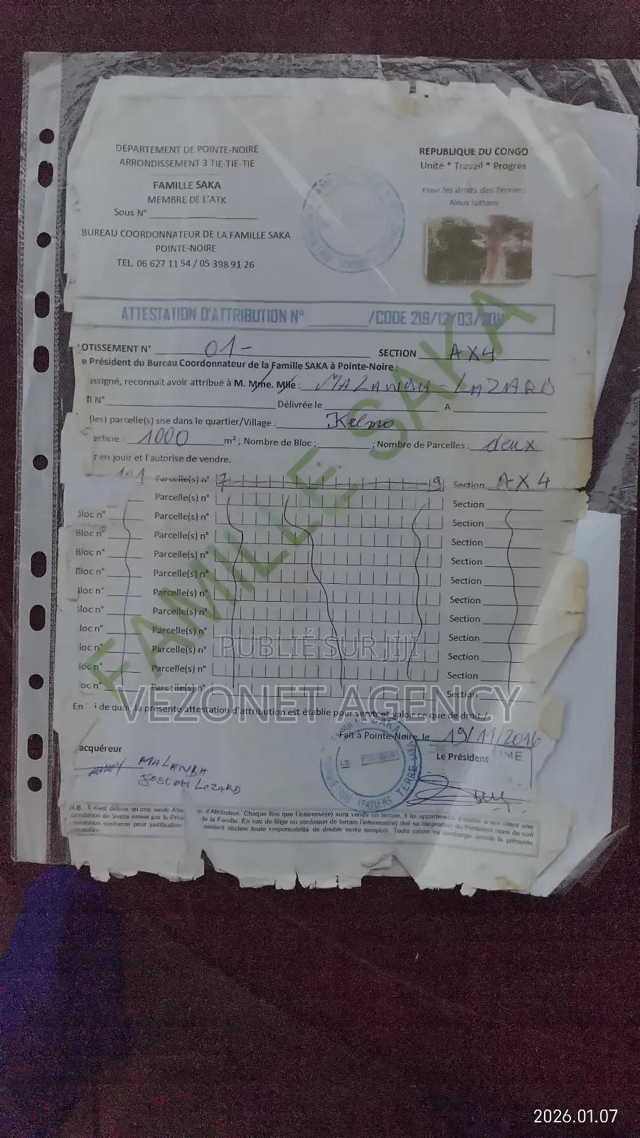 Des Blocs De Parcelles