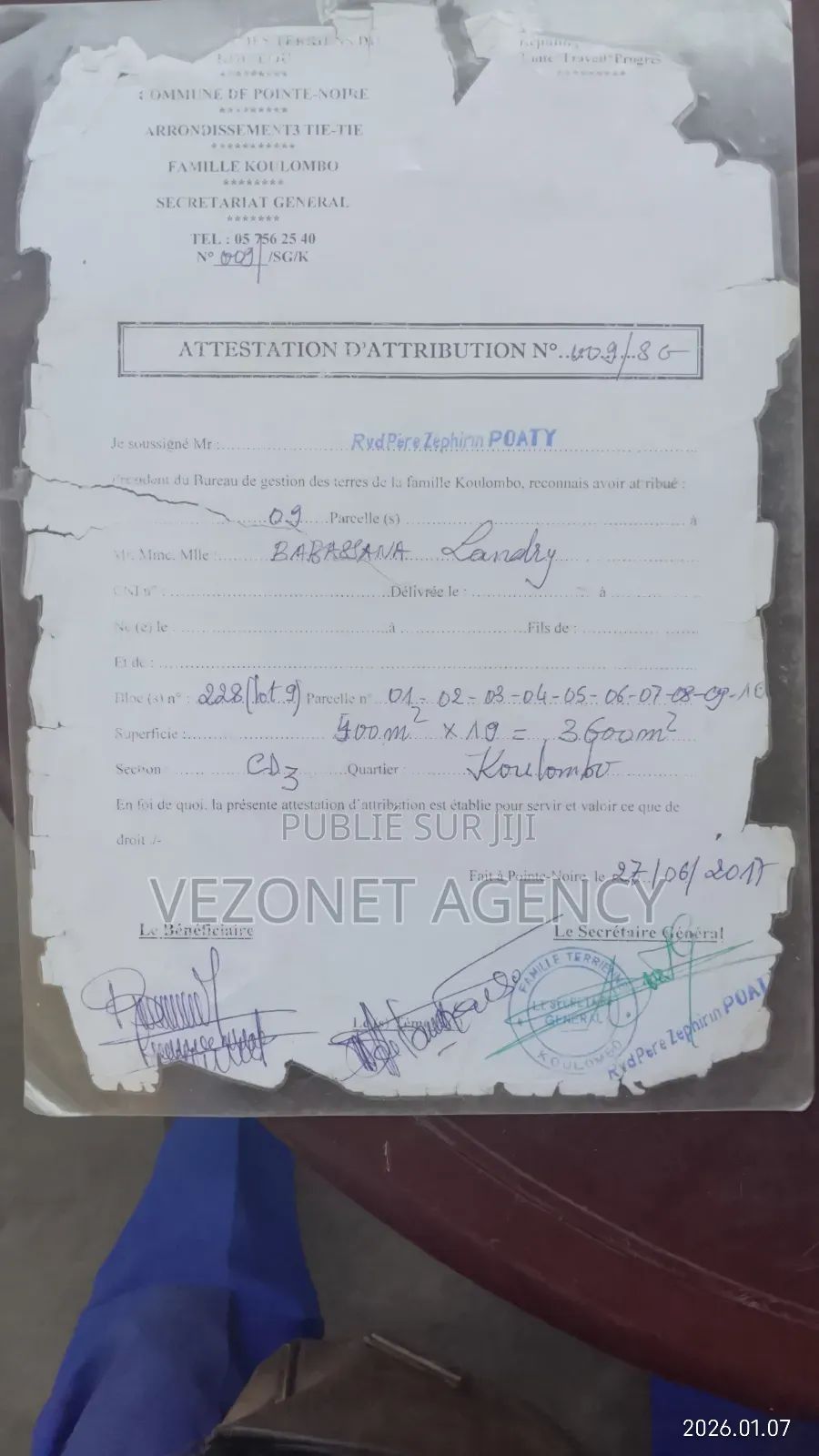 Des Blocs De Parcelles