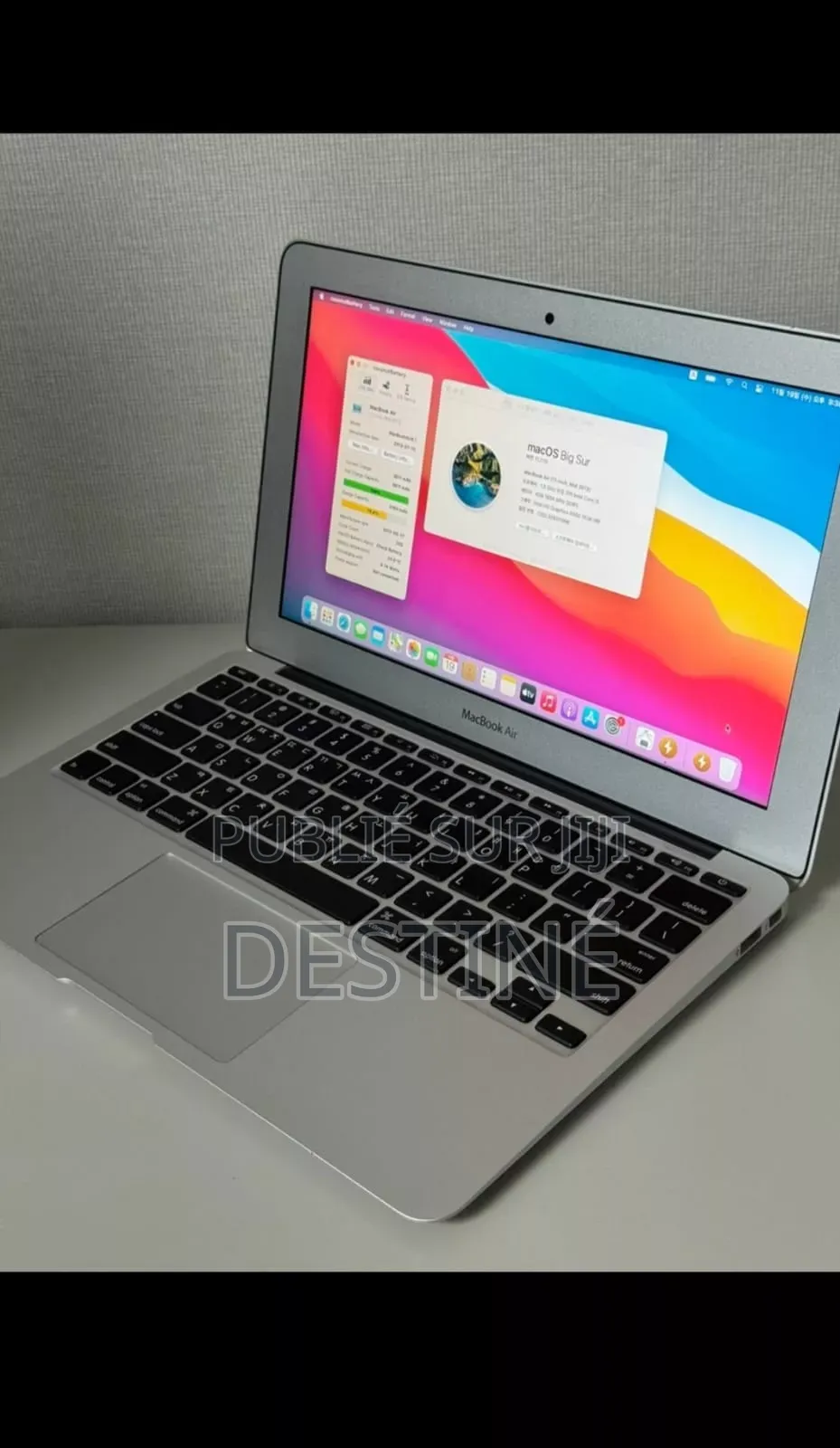 Ordinateur Portable Apple MacBook Air 4GB Intel Core I5 SSD 256GB
