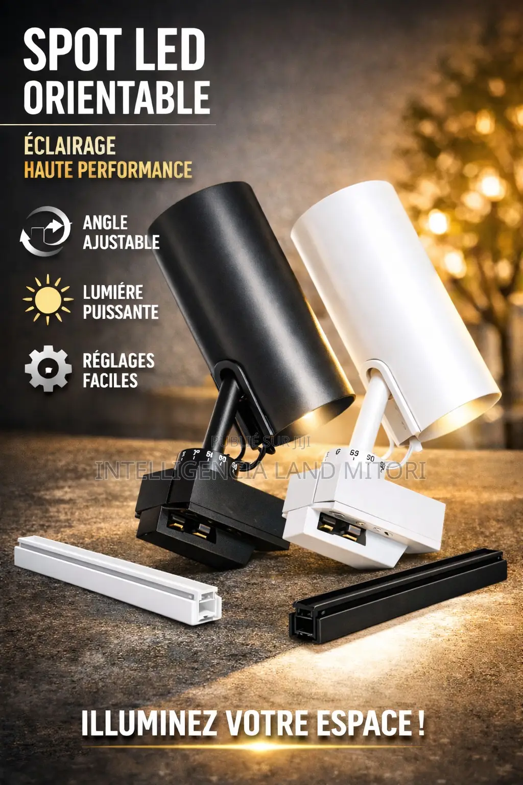 Spot Lumineux Sur Rails