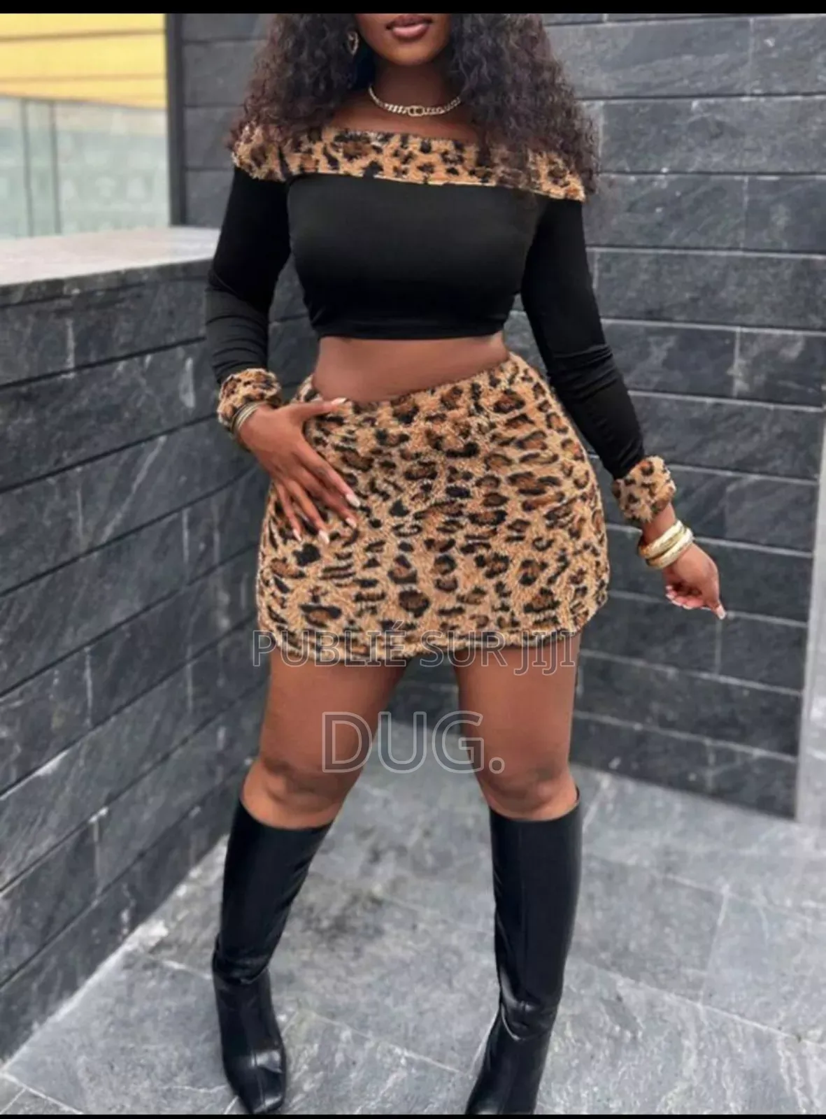 Ensemble Jupe en Fourrure