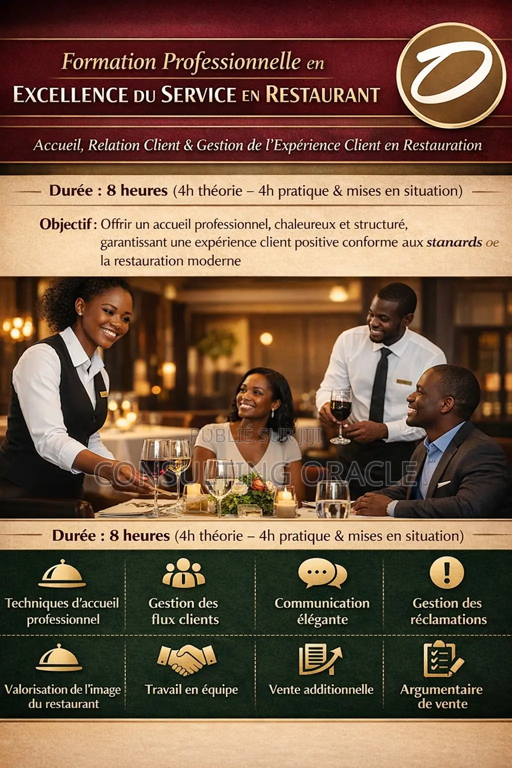 Formation Professionnelle en Excellence Du Service en Restaurant