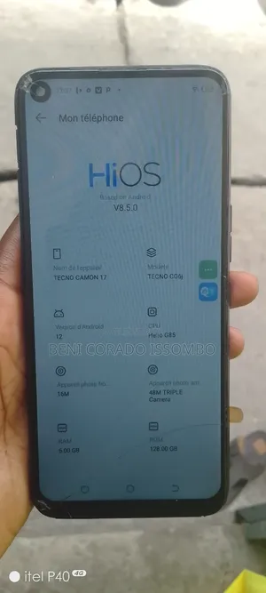 Tecno Camon 17 128 GB Noir